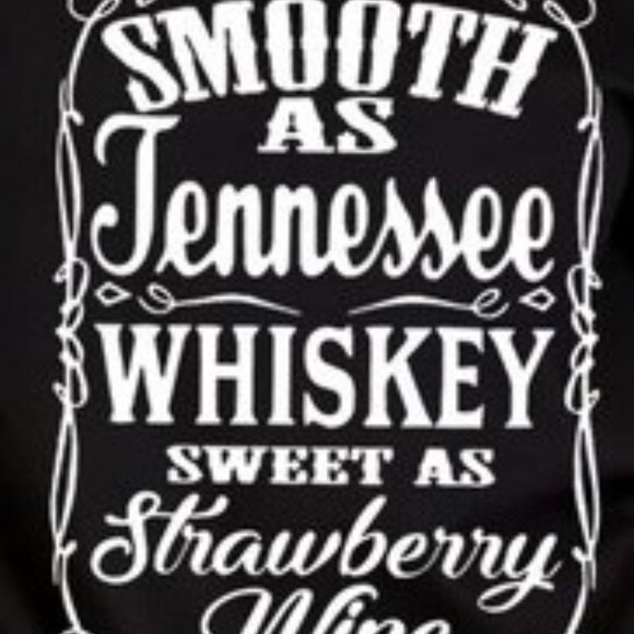 Smooth as Tennessee Whisk** / Sweet as Cherry Wine T-Shirt - Black - Picture 2 of 2